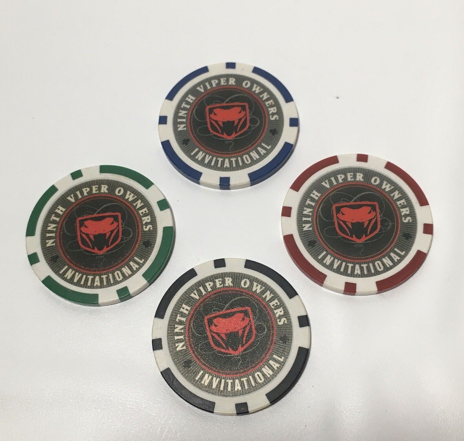 9th Viper Owners Invitational Poker Four Lucky Chips VOI9 Vegas \'06 Special Lot