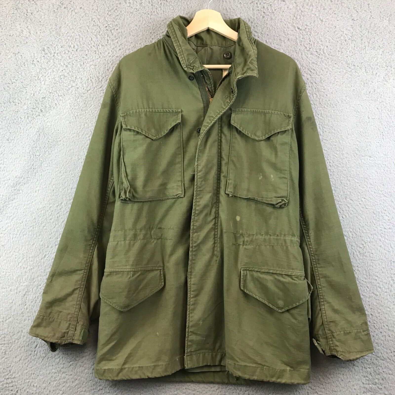 Vintage 60s M65 Field jacket Green og107 military
