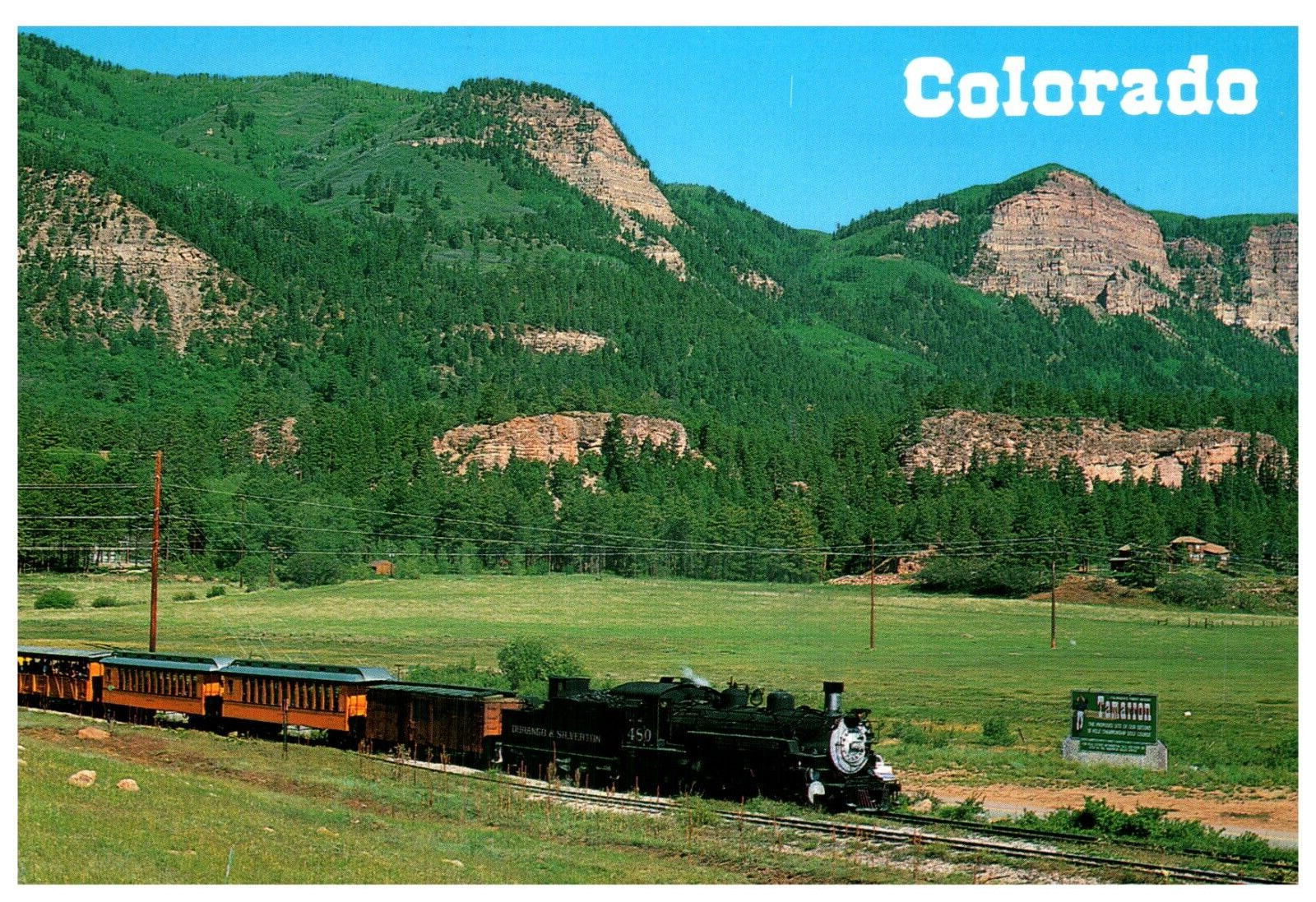 Postcard Rockwood Near Tamarron resort Colorado Durango Silverton train