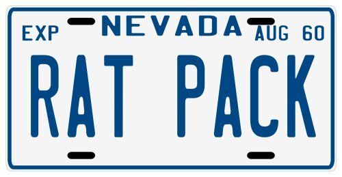The Rat Pack 1960 Nevada License Plate