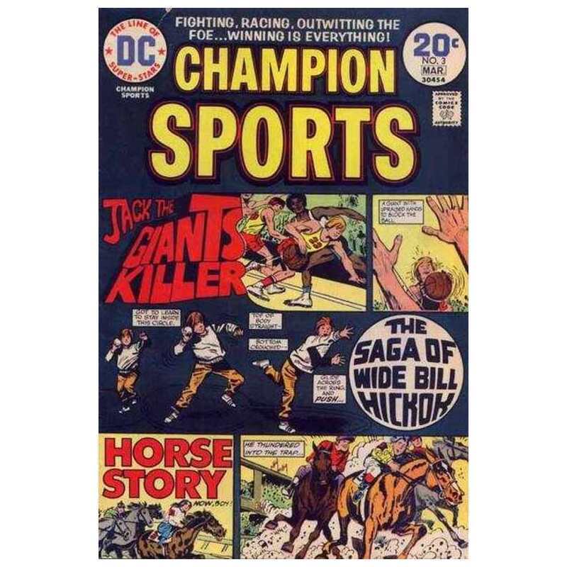 Champion Sports #3 in Very Fine + condition. DC comics [w\'