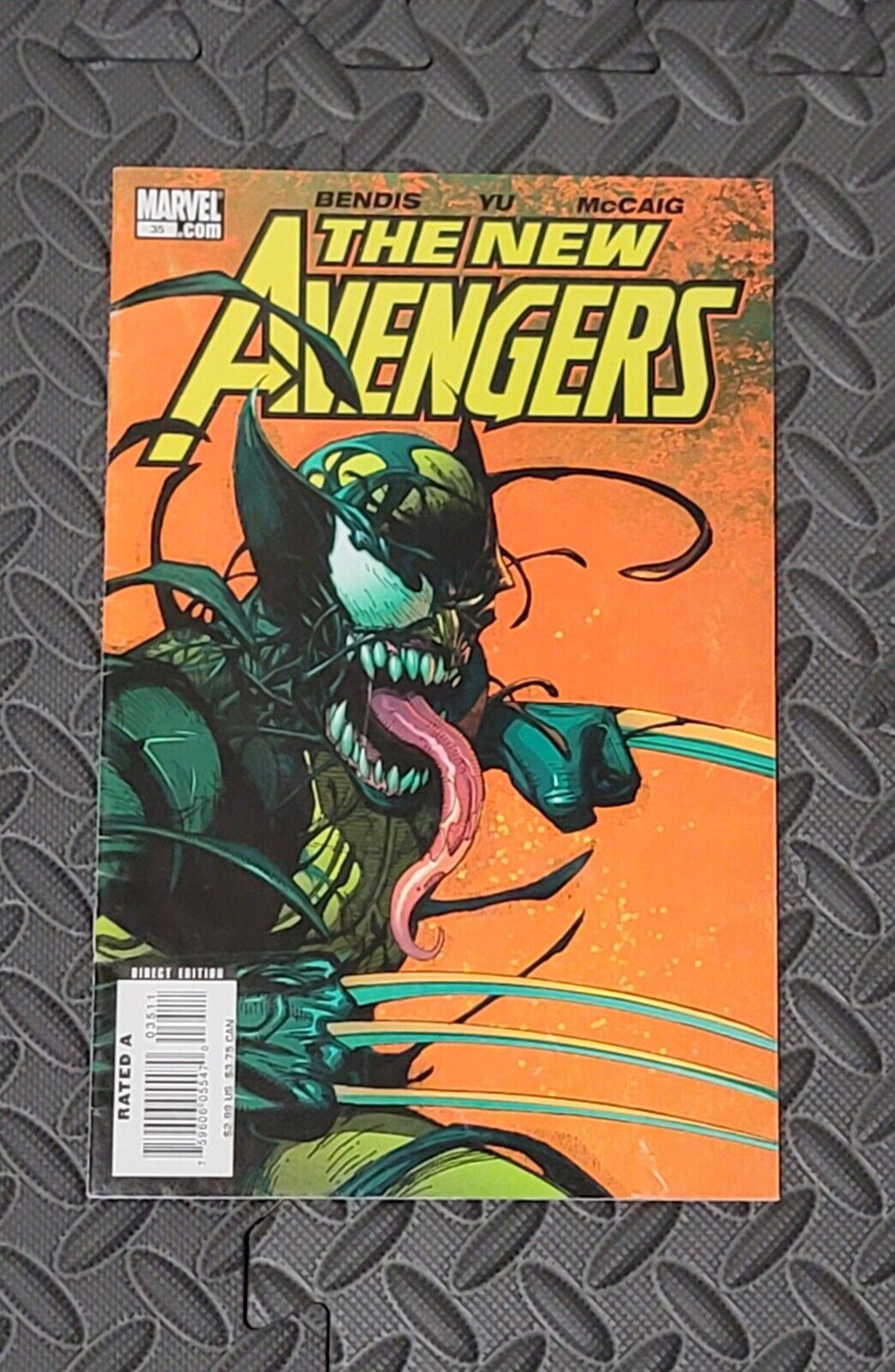 The New Avengers #35 2007 MARVEL Early Venomized Wolverine Cover Art VF/NM