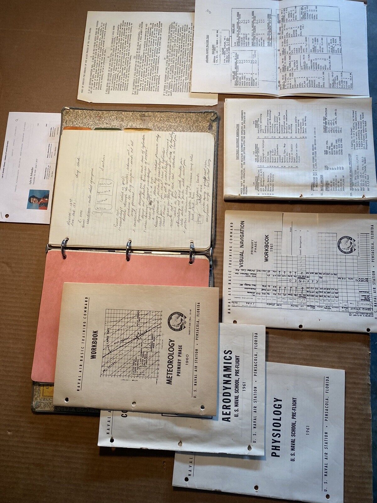 1960-1961  Naval Air Basic Training Command Info Workbooks & Student Notes