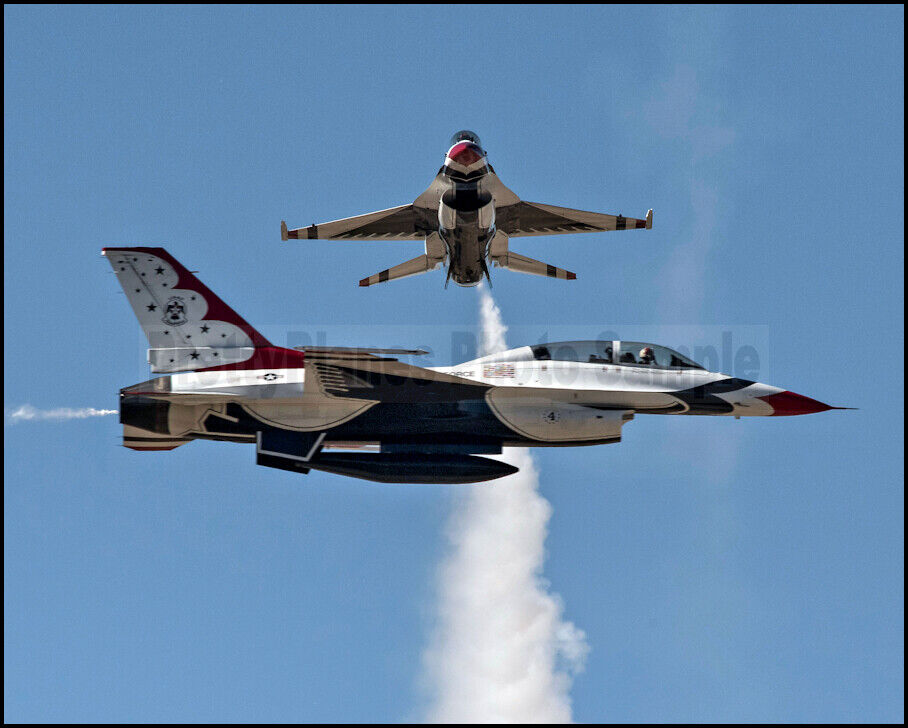 USAF F-16 Thunderbirds Crossover Pass Fairchild 2017 8x10 Photos