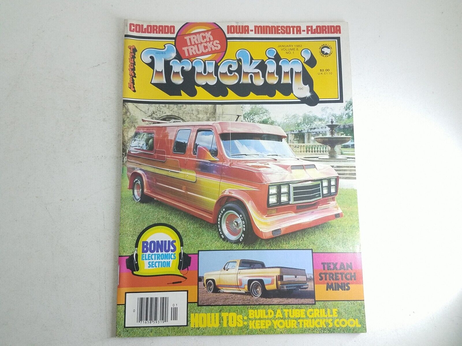 Truckin Magazine January 1982 How To Build A Tube Grill