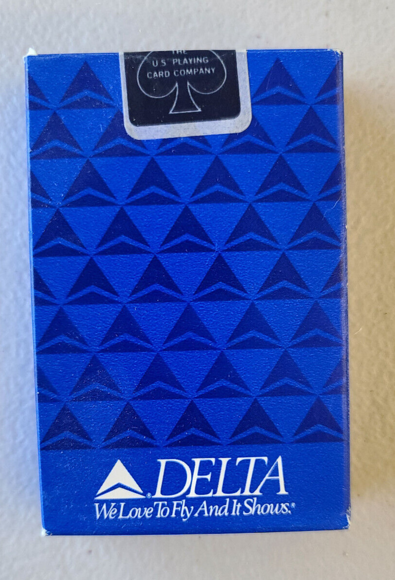 Vintage Sealed Delta Air Lines Playing Cards - US Playing Card Company