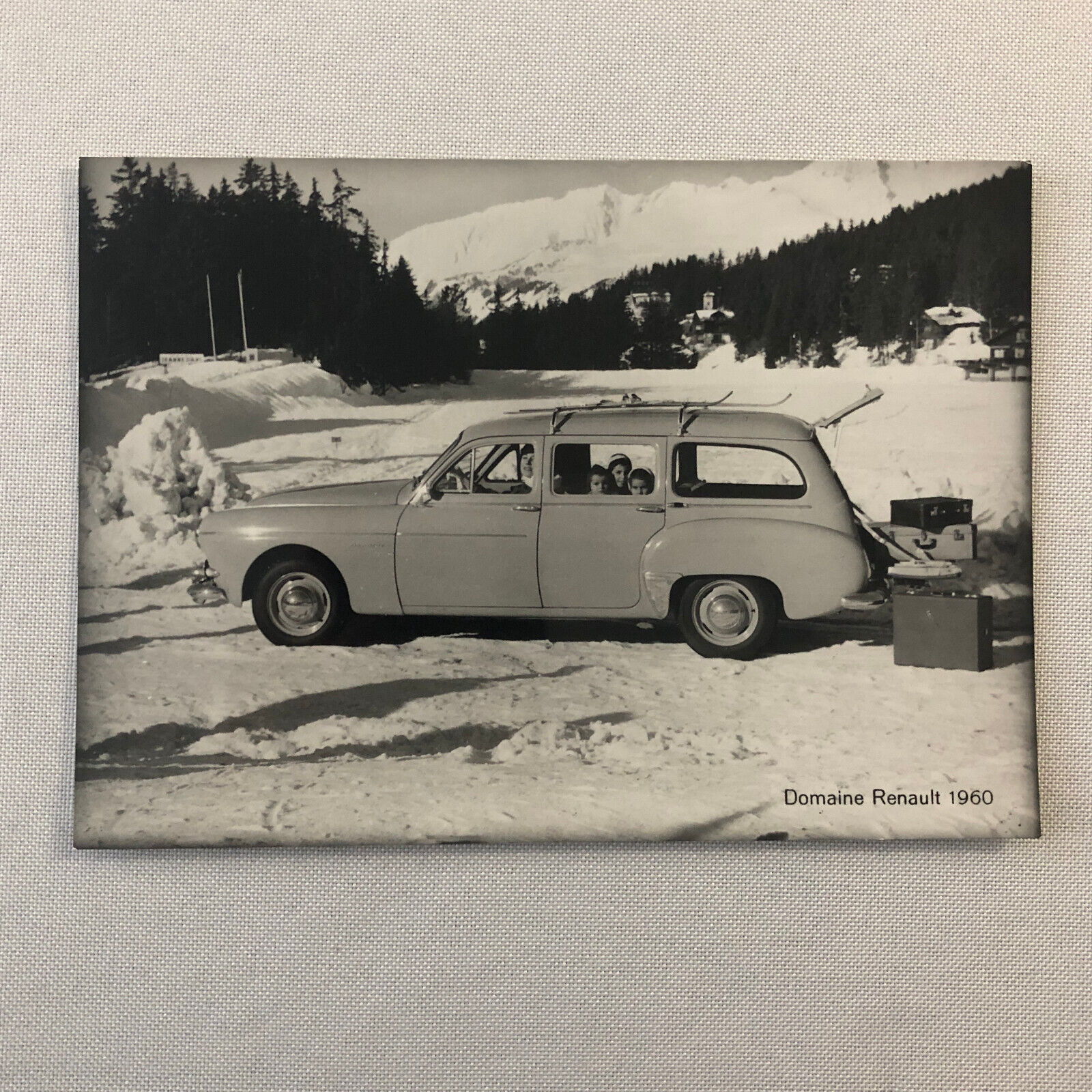 1960 Renault Domaine Station Wagon Car Factory Press Photo Photograph