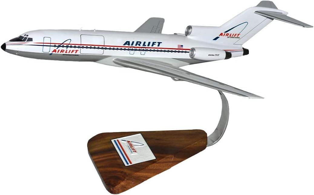 Airlift International Boeing 727-100 Desk Top Display 1/100 Model SC Airplane