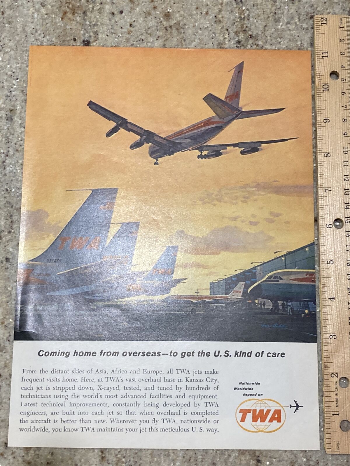TWA Overhaul Base Kansas City Ad