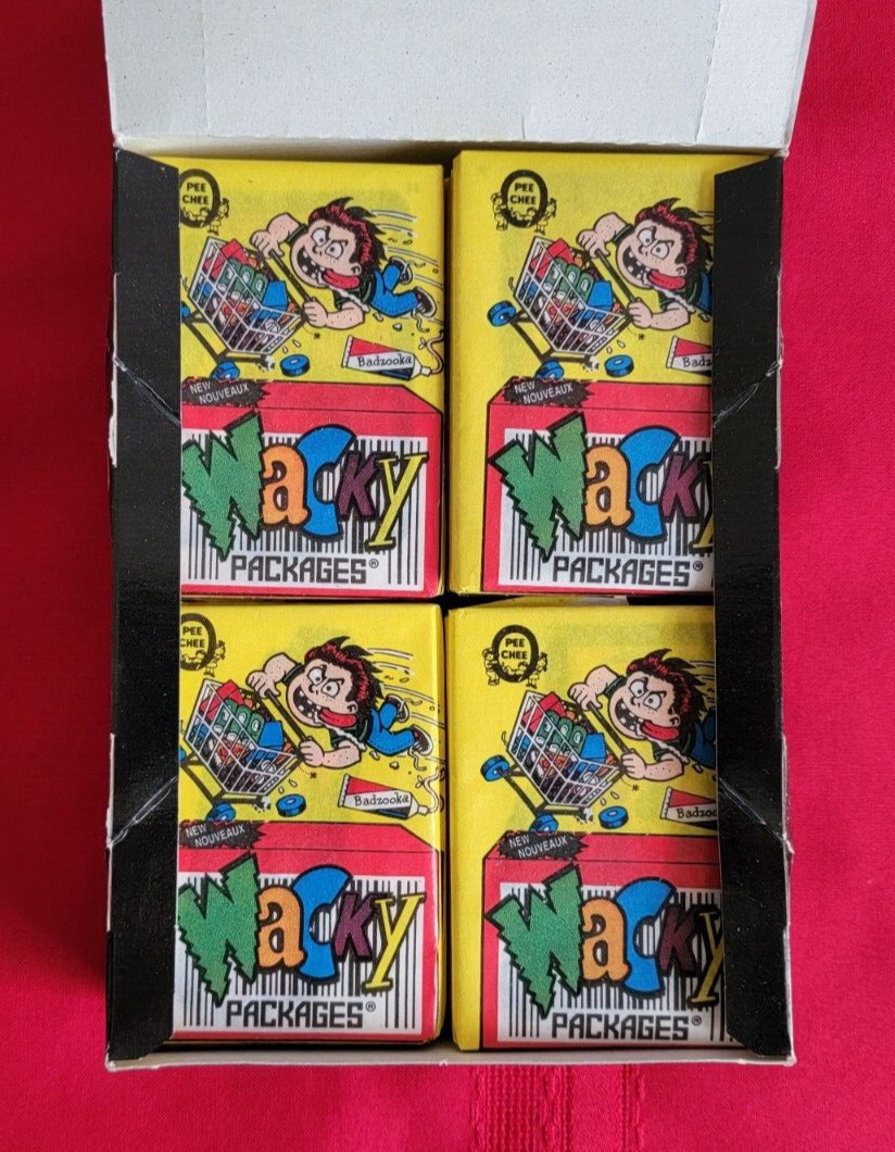 VINTAGE WACKY PACKAGES RARE 1992 OPC SERIES UNOPENED PACK IN VERY GOOD CONDITION