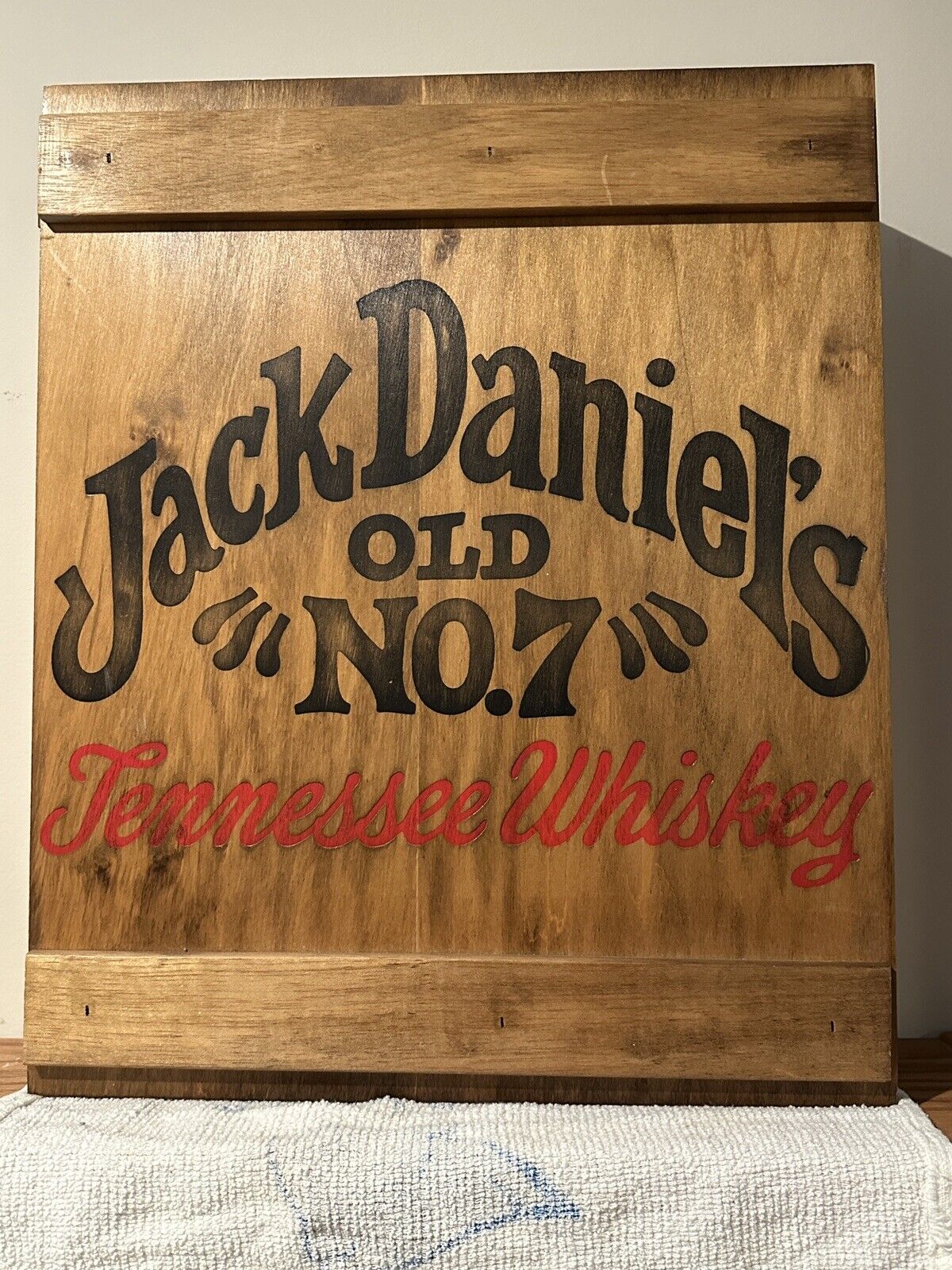 Jack Daniels Old No. 7 Wooden Box Cassette Tape/Case or/and Display Case