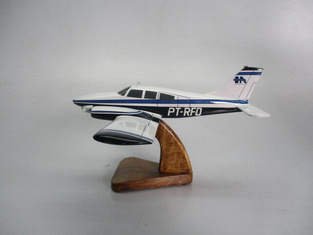 PA-34 Seneca Piper Aircraft Desktop Mahogany Kiln Dried Wood Model Regular New