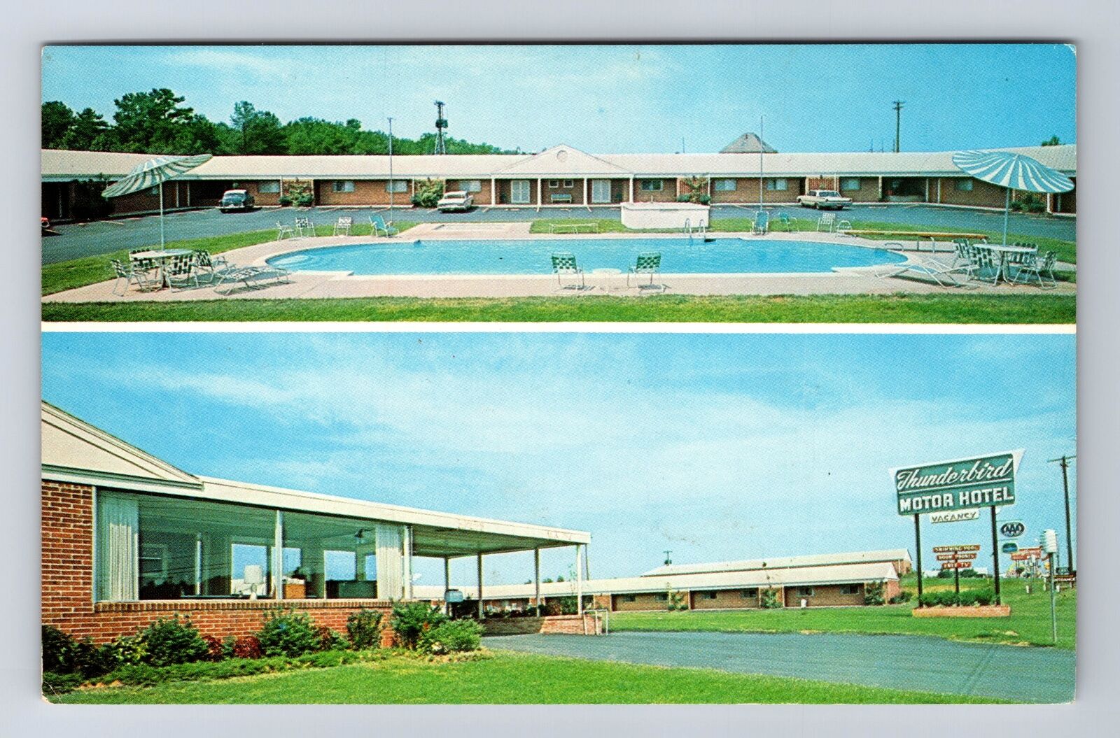 Marietta GA-Georgia, Thunderbird Motor Hotel, Vintage Postcard