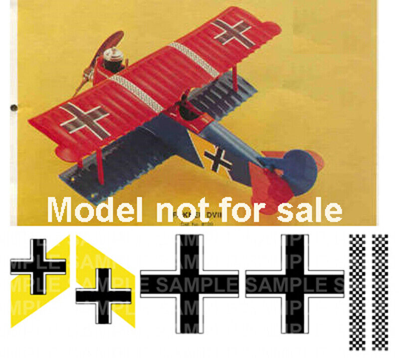 Cox Thimble-Drome Fokker D-VII Airplane Stickers
