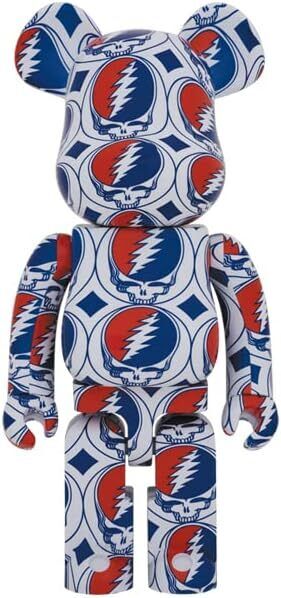 BE@RBRICK BEARBRICK GRATEFUL DEAD 1000% (STEAL YOUR FACE) figure new