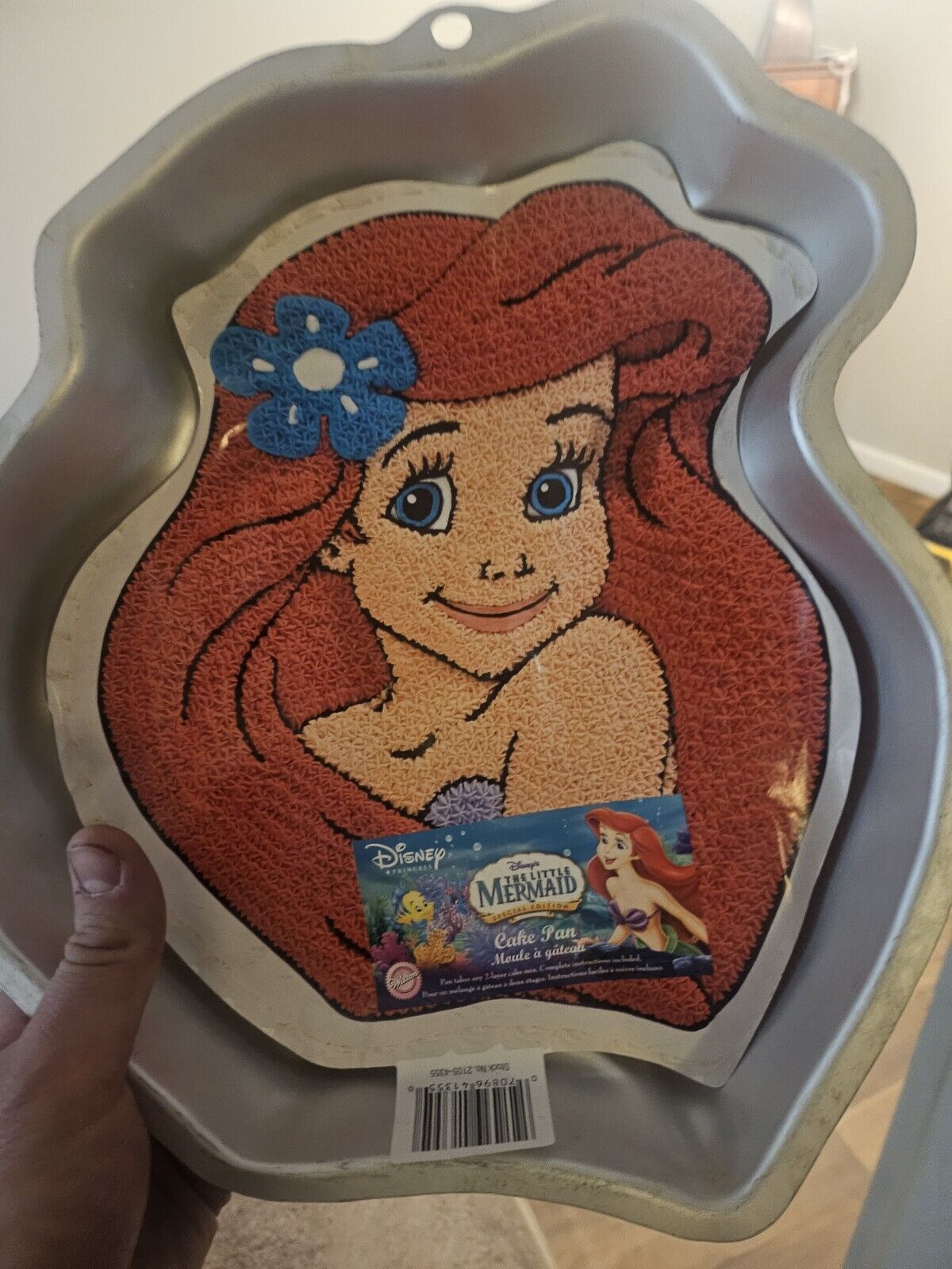 Wilton Disney Princess Little Mermaid Cake Pan Mold #2105-4355 Approx 11” X 10”