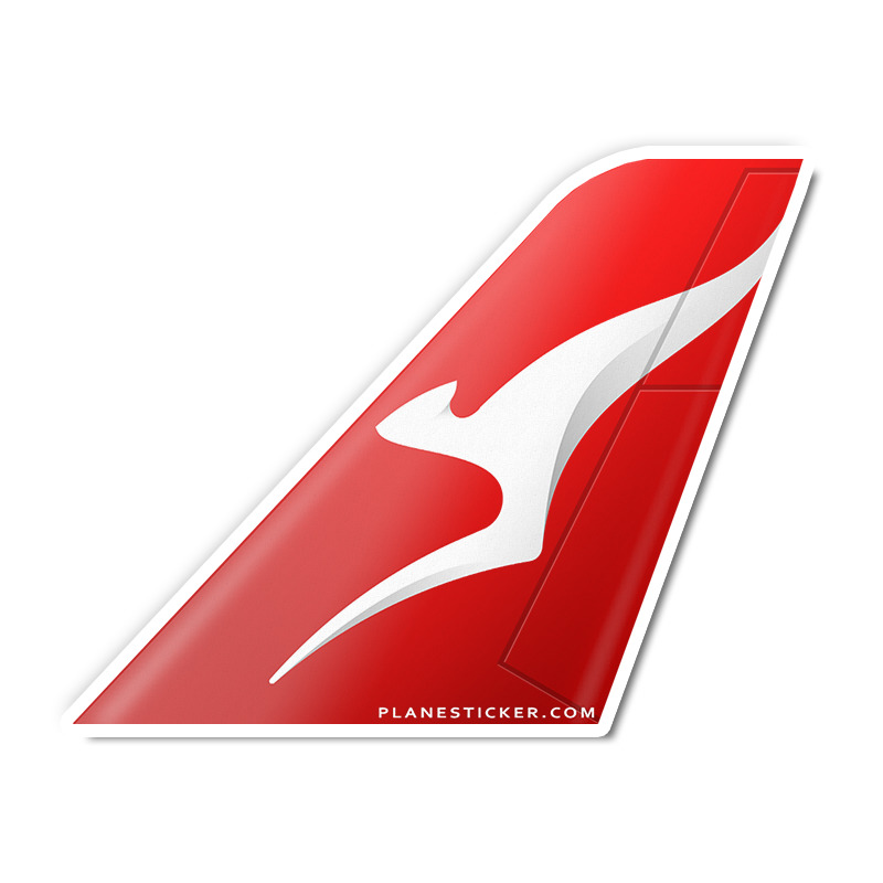 Qantas Airline Livery Tail Sticker