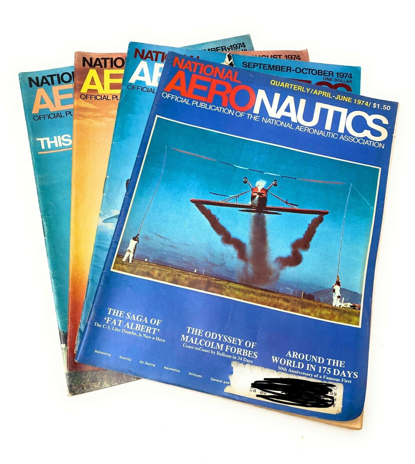 National Aeronautics Association Publication 1974 Magazines Lot of 4 - Read full