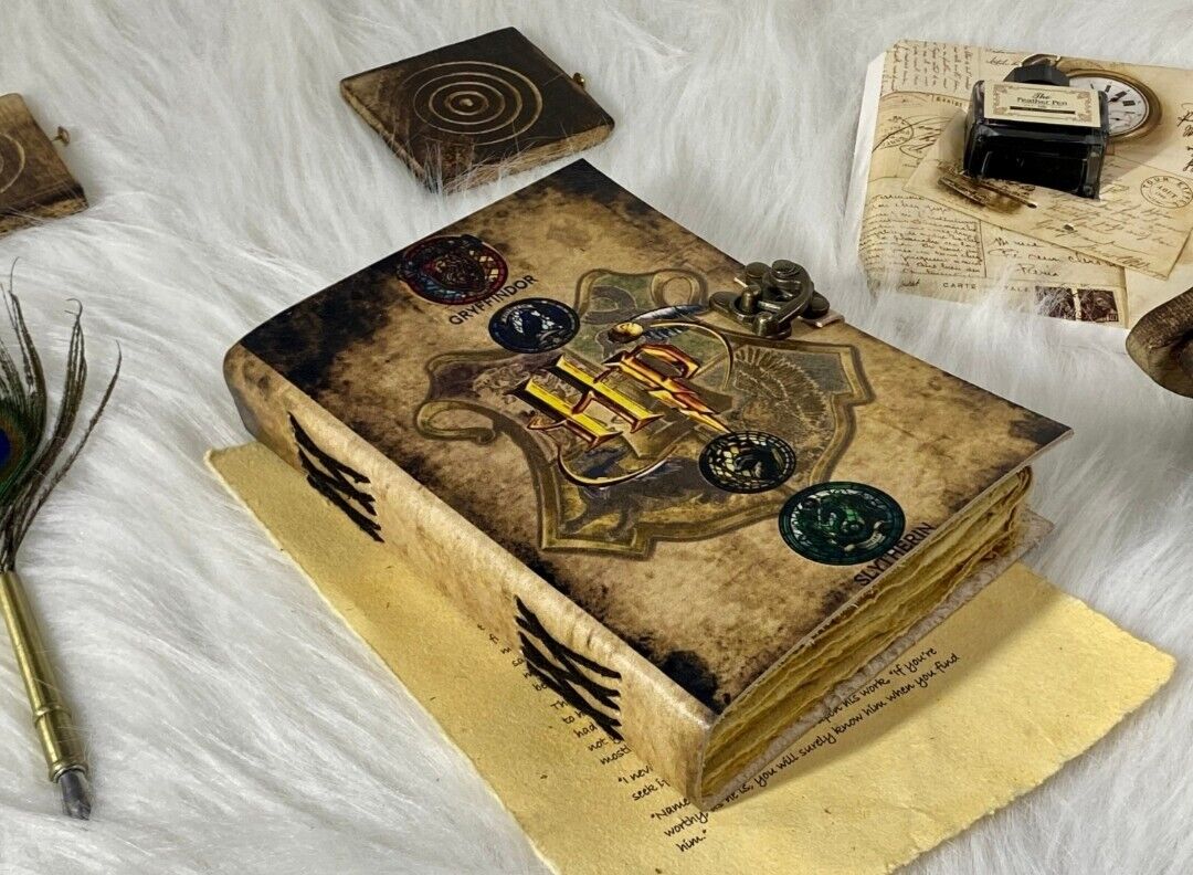 harry potter phoenix wizard vintage leather journal gifts for men women