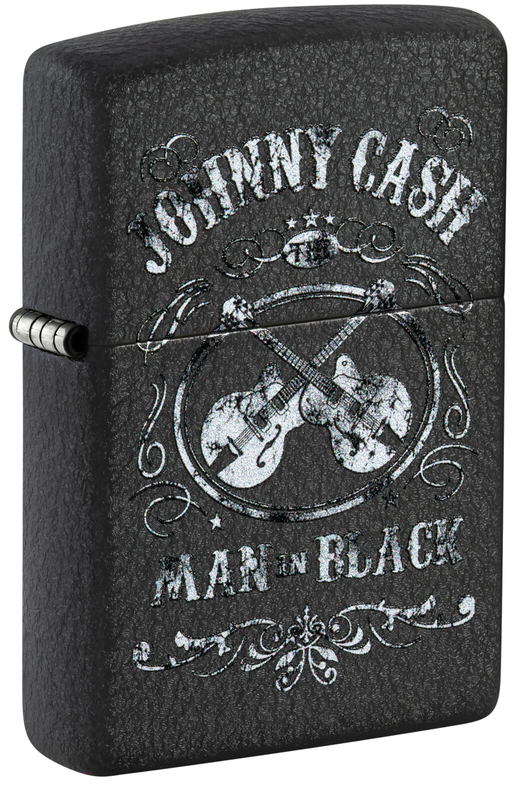Zippo Johnny Cash Black Crackle Windproof Lighter, 48989