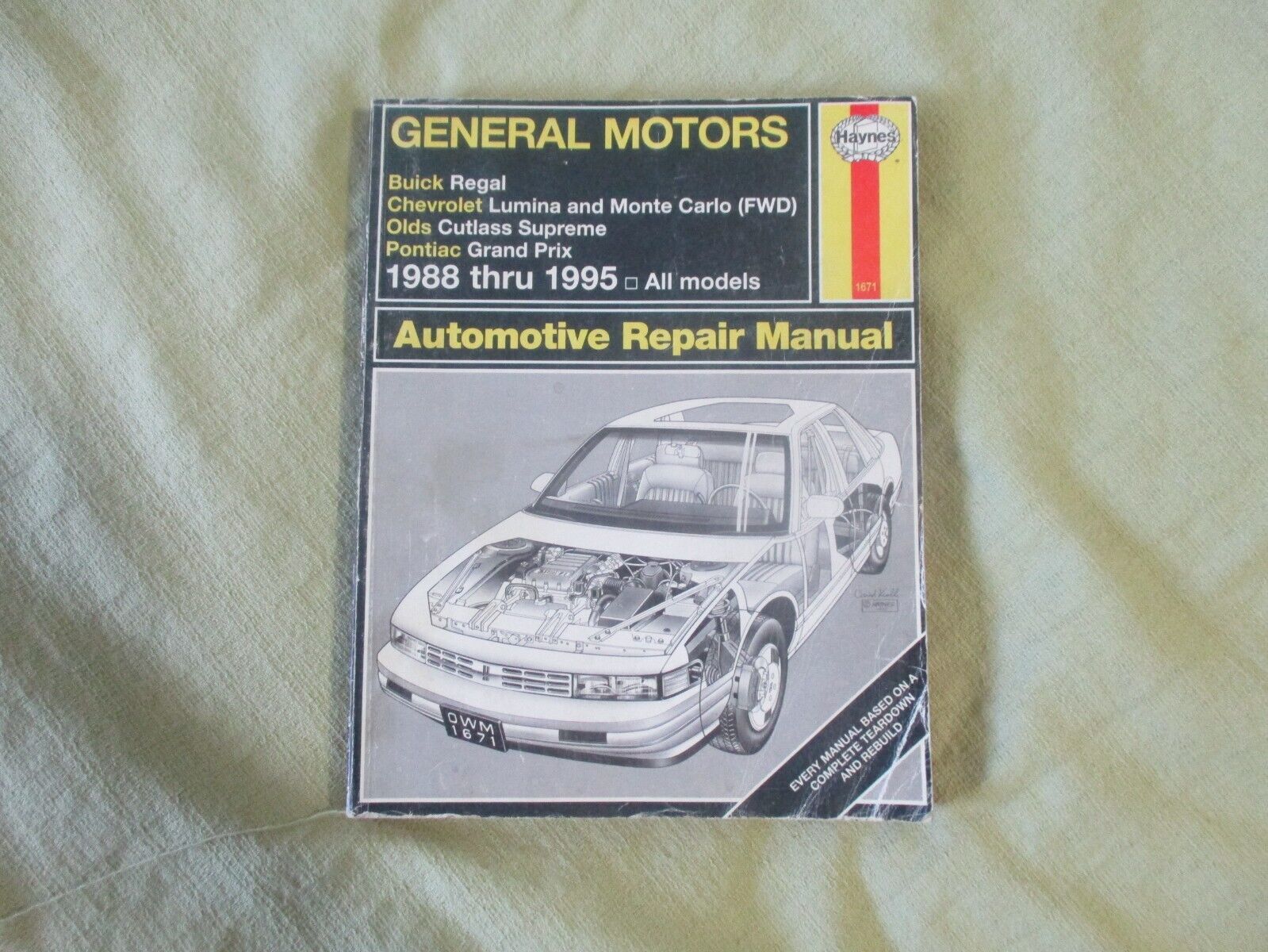 Haynes Repair Manual  1671 General Motors Chevy Olds Pontiac Buick 1988 thru 95