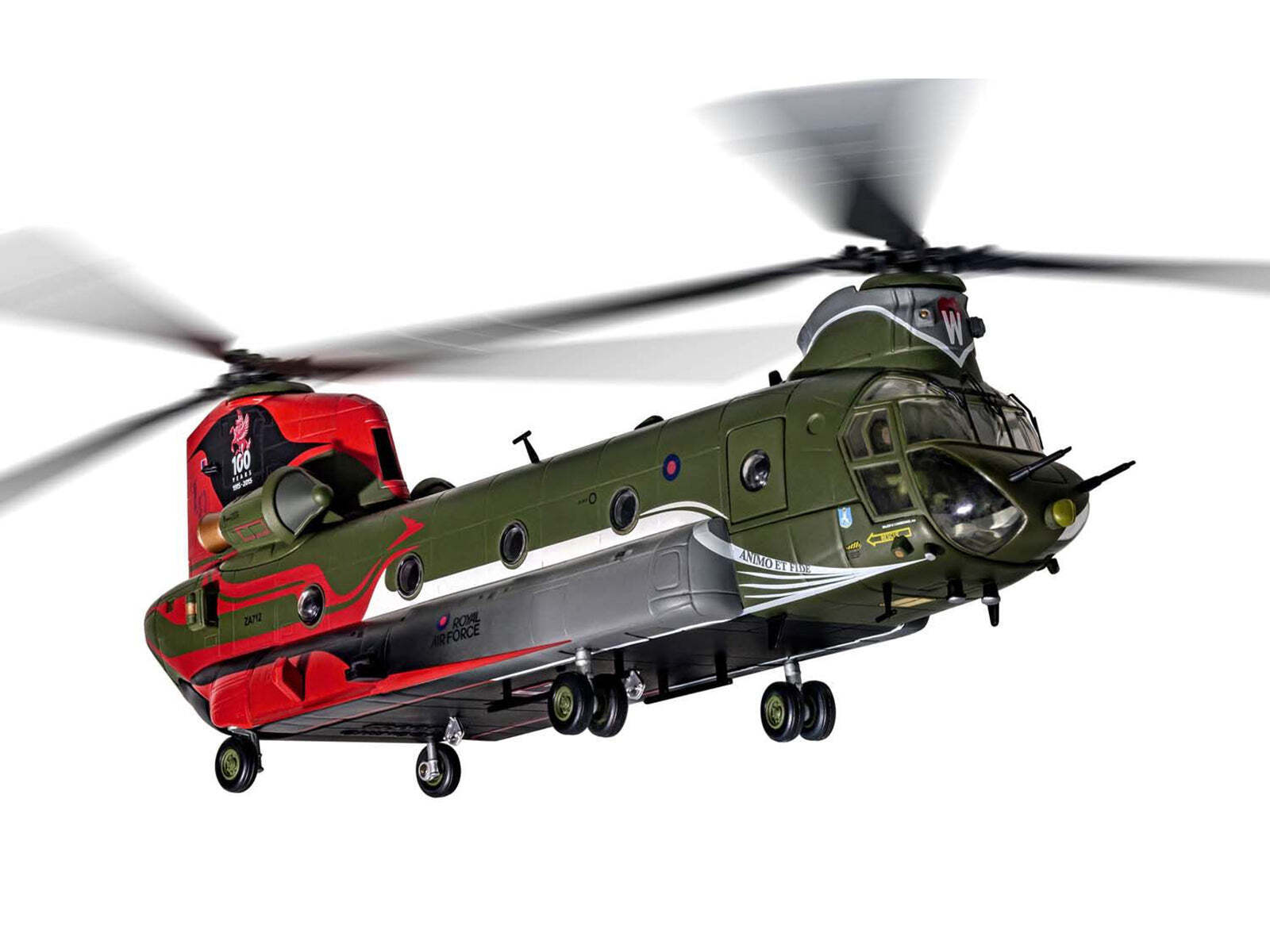 Boeing Chinook HC4 Helicopter ZA712 RAF No18 Squadron 100 1/72 Diecast Model