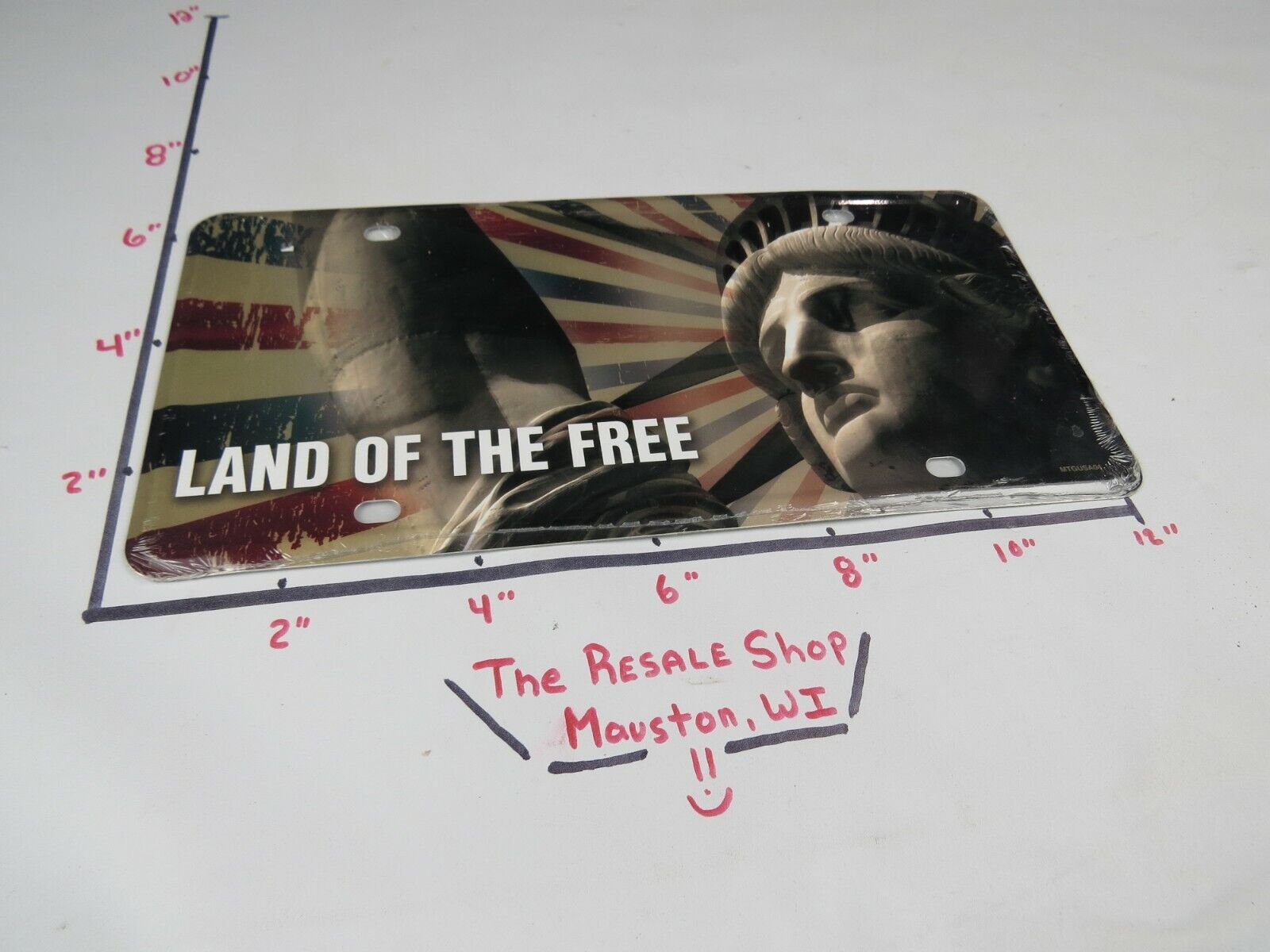 NEW Lady Liberty USA Vanity License Plate \