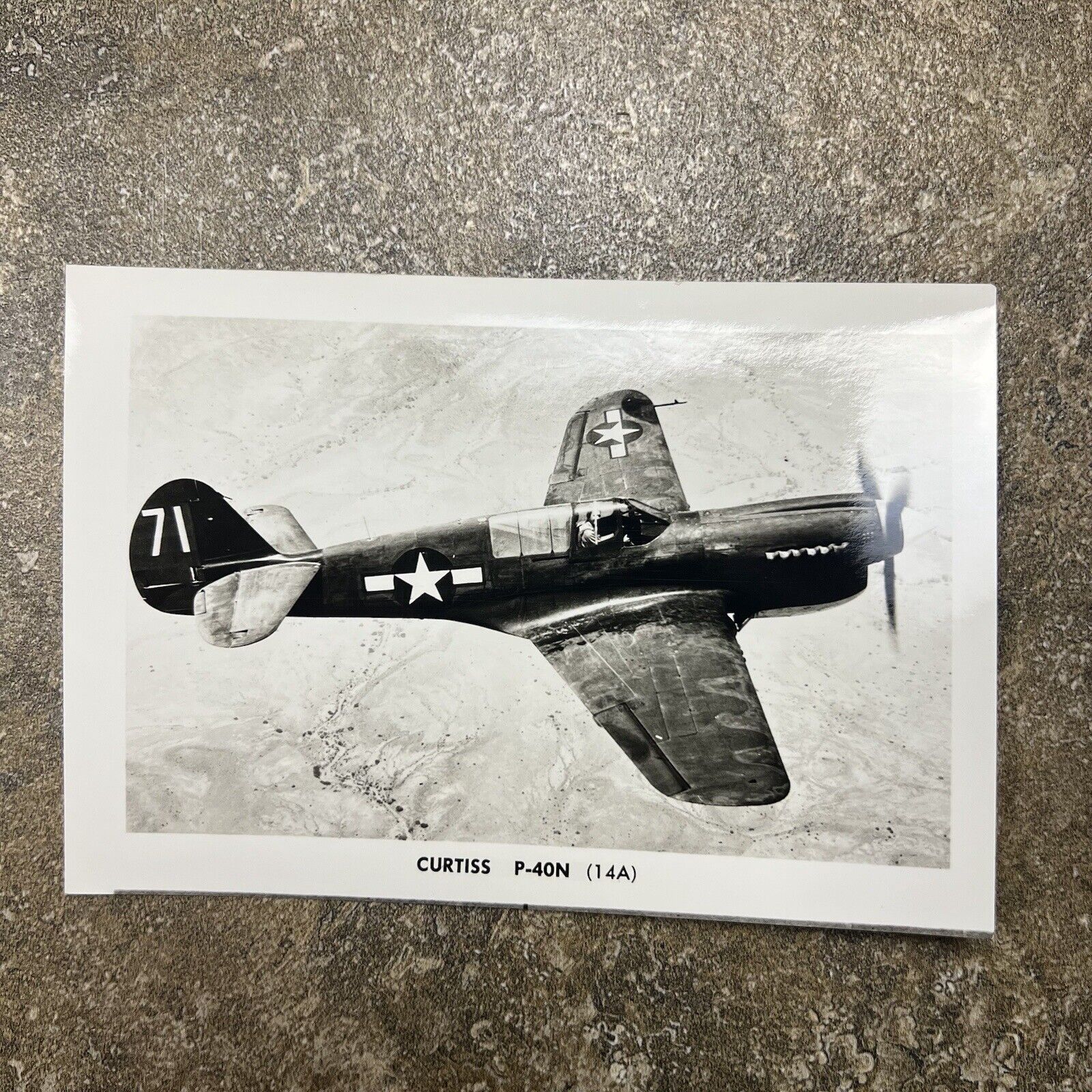 Original WWII Photo Curtiss P-40N USA Plane Airforce Navy Army Picture Military