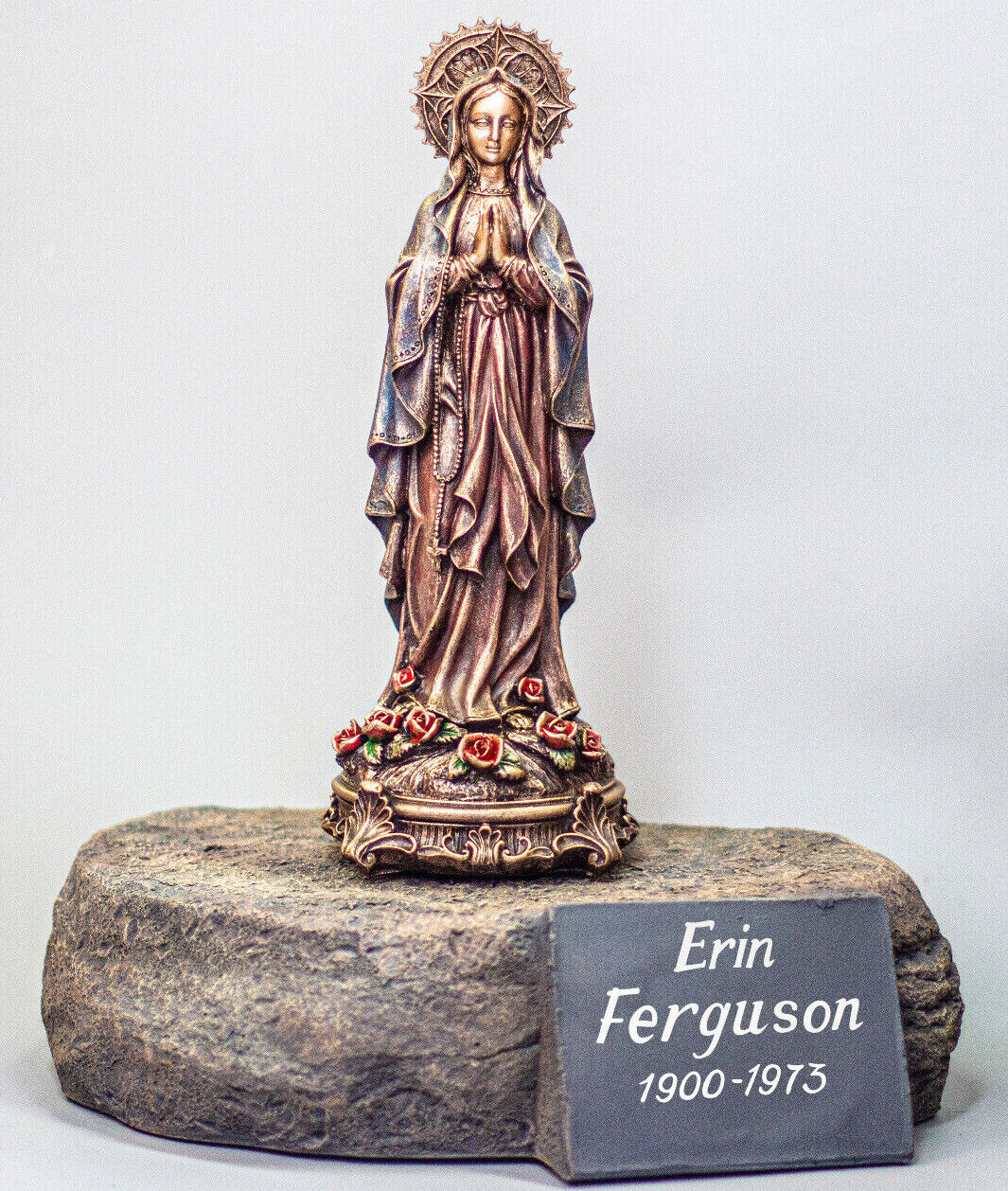 Memorial Urn Human Ashes Holder Cremation Statue Our Lady Keepsake Personalized