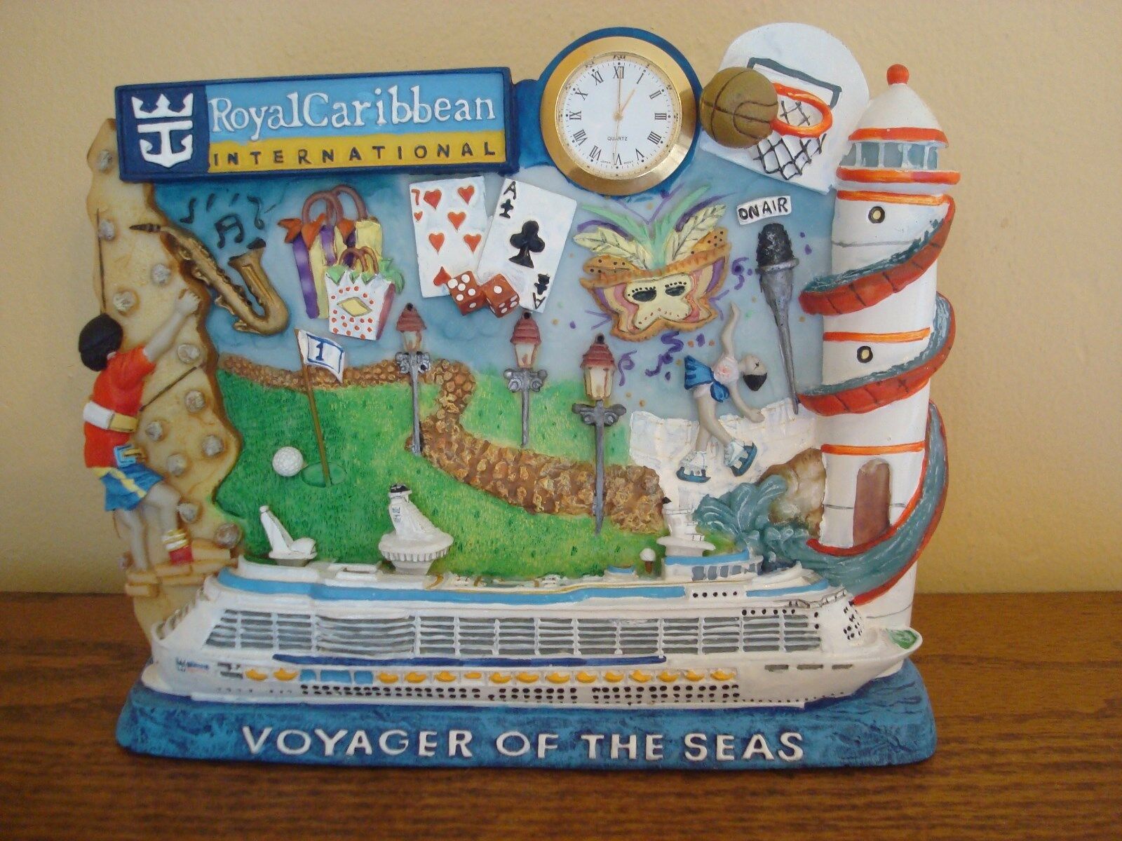 RCL Voyager of the Seas Plaque with clock 