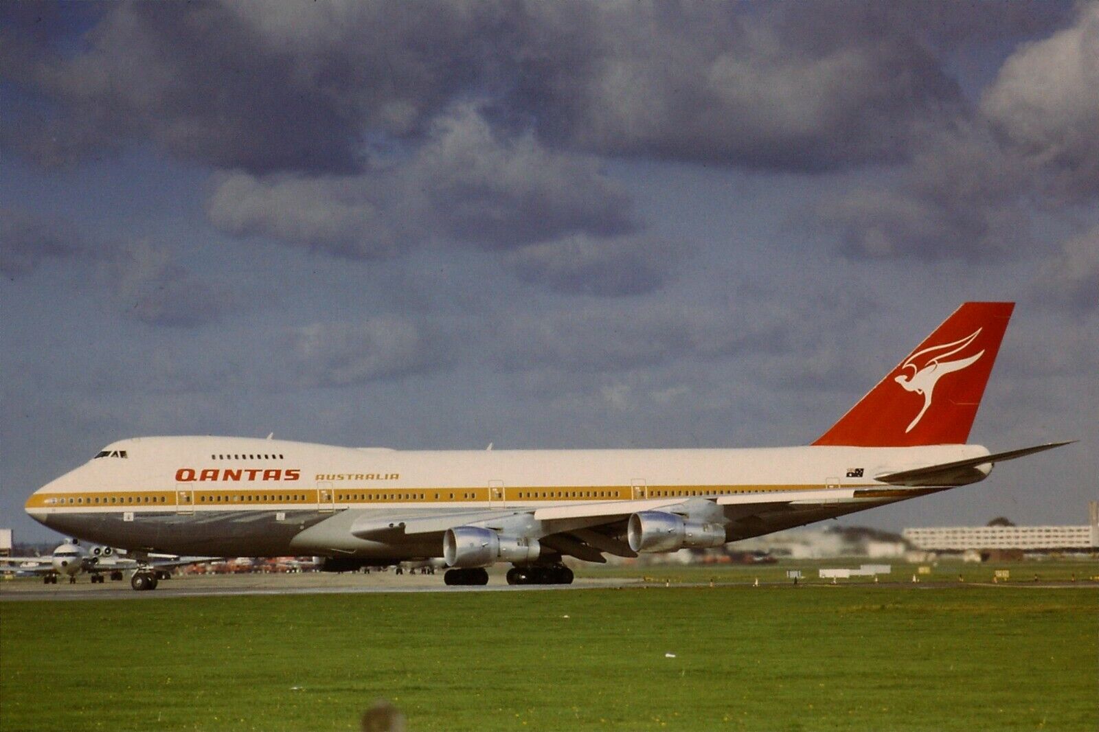 Original 35mm Colour Slide of Qantas Boeing 747-238B VH-EBH in 1974