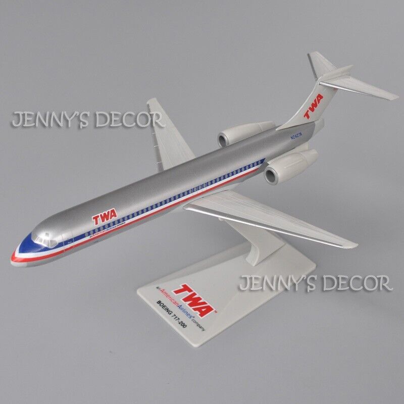 1:200 Aircraft Model Plane Toy Trans World Airlines TWA Boeing 717-200 Replica