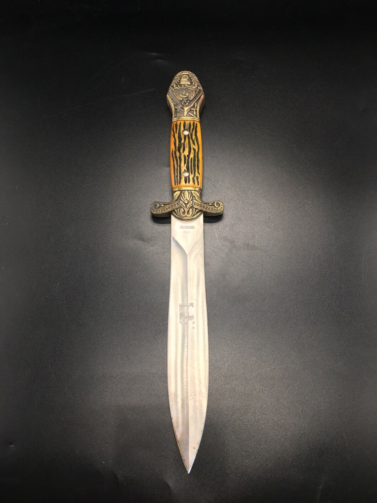 Vintage Custom Handmade Damascus Stainless Steel 12” Bowie Hunting Knife Dagger