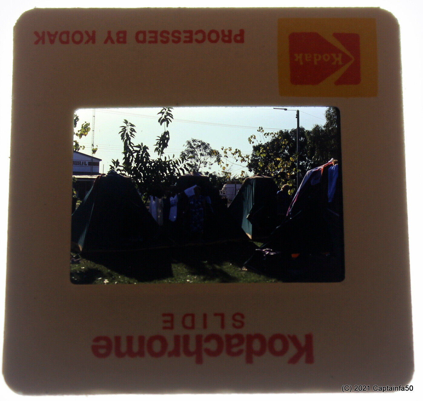 1970s Outback Australia Camping 35mm Colour Slide Photo #4