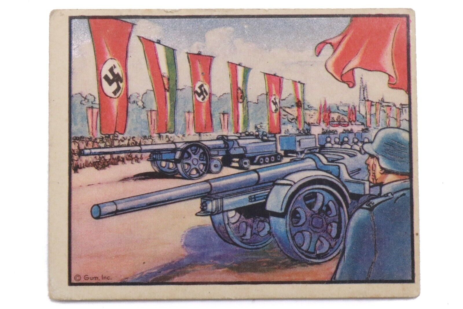 1938 Horrors of War #284 Germany's Amazing Mobile Big Gun Standard Card