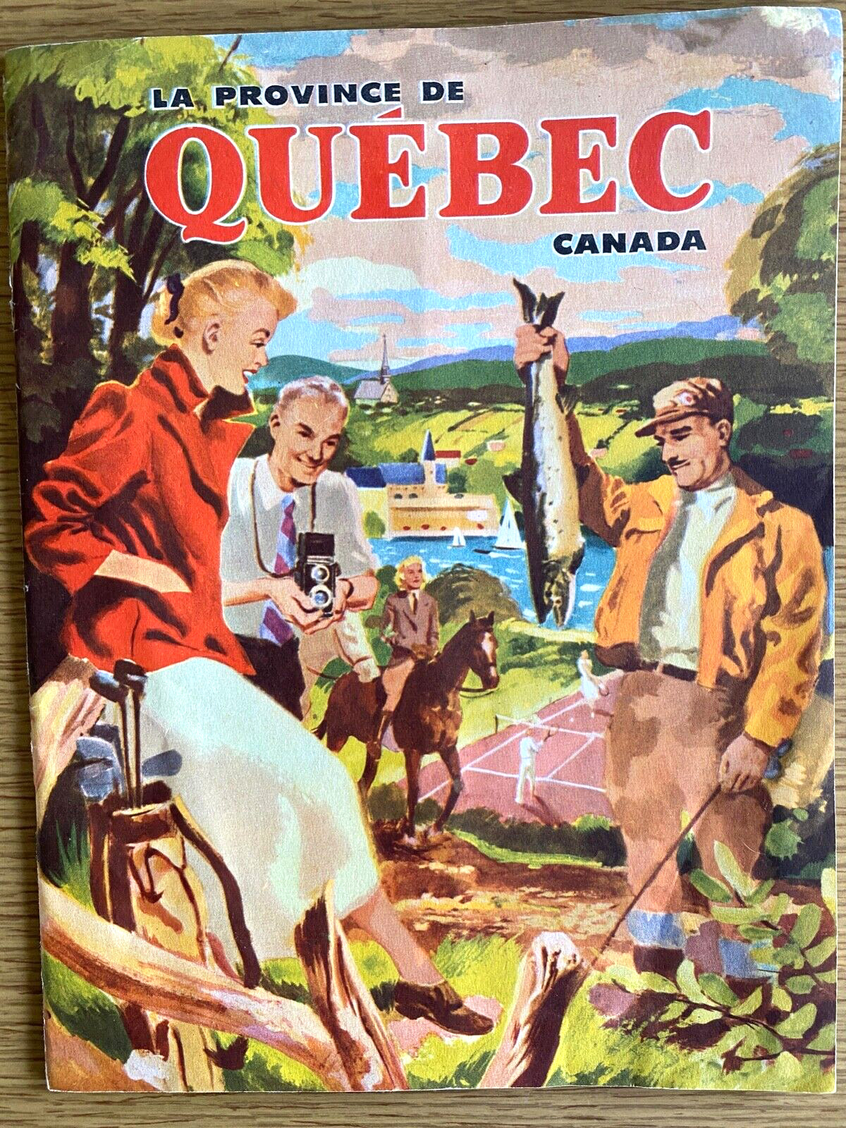 1940s LA PROVINCE DE QUEBEC vintage Canadian tourism book CANADA French, English