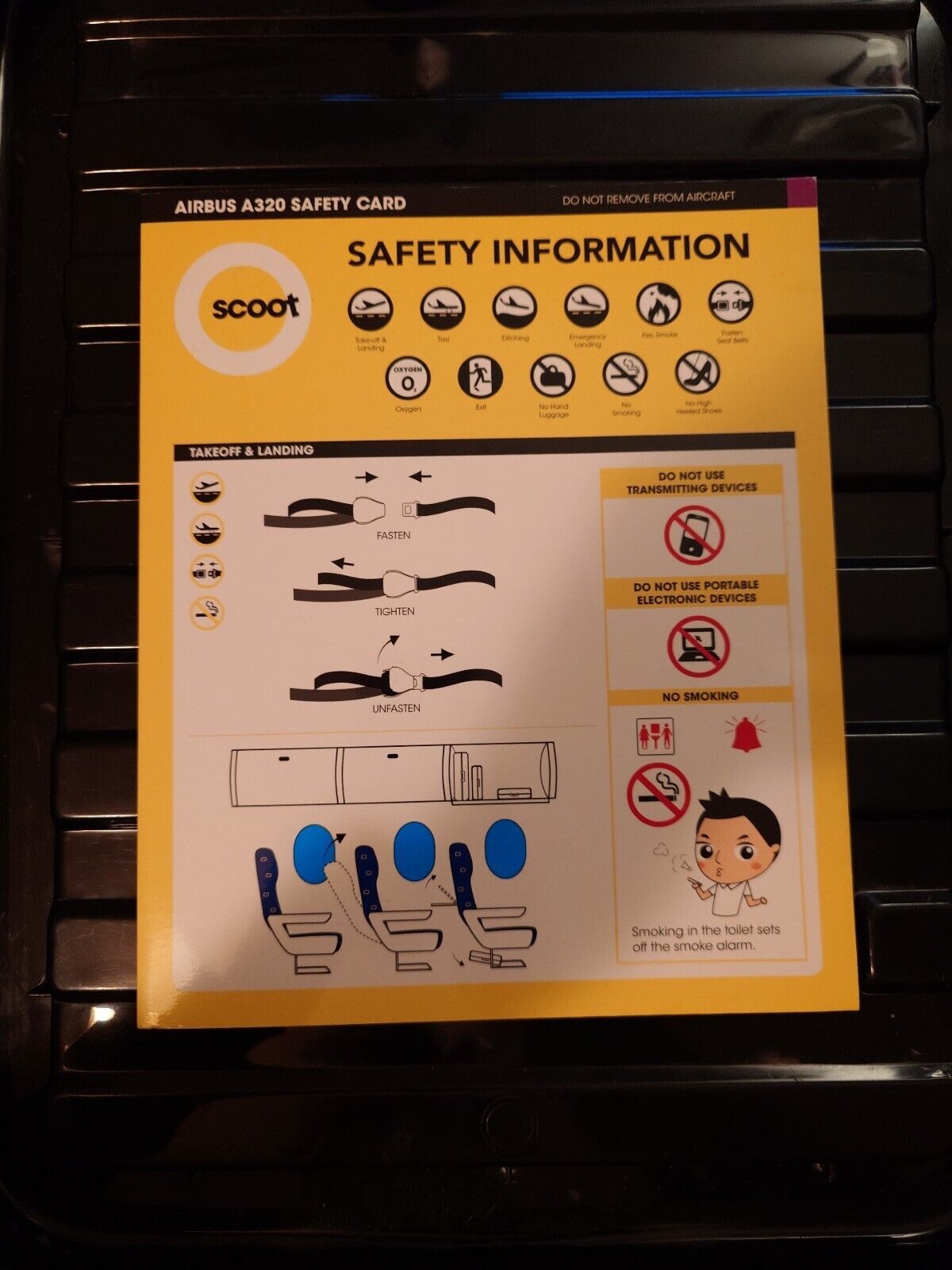 Scoot Air Airbus A320 Rev1 Oct2018 Safety Card 
