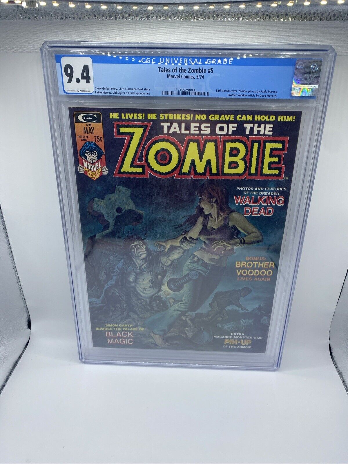 Takes Of The Zombie #5 CGC 9.4