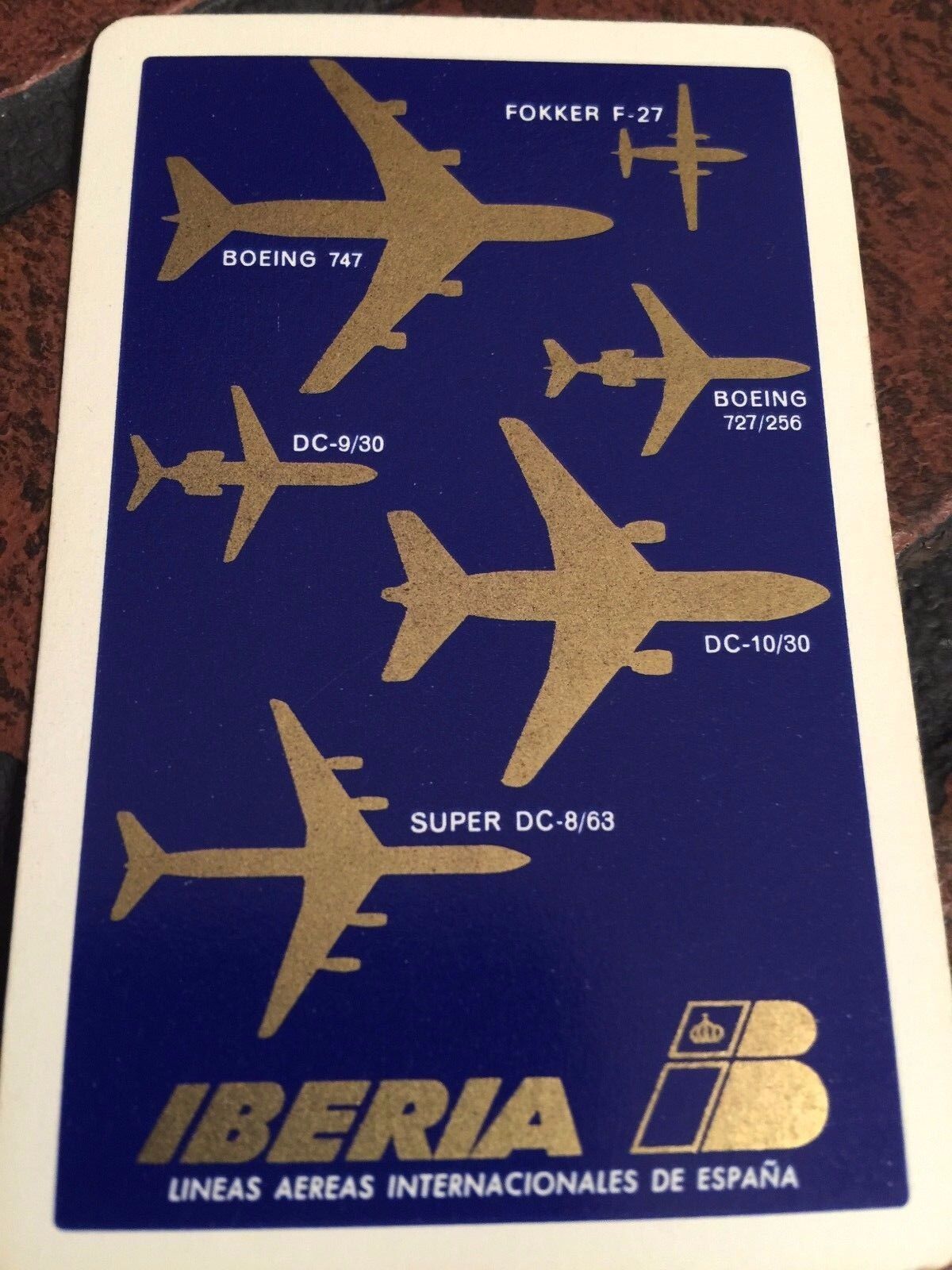 VINTAGE 1990\'s ADVERTISING PACK of PLAYING CARDS - IBERIA - SPANISH AIRLINES