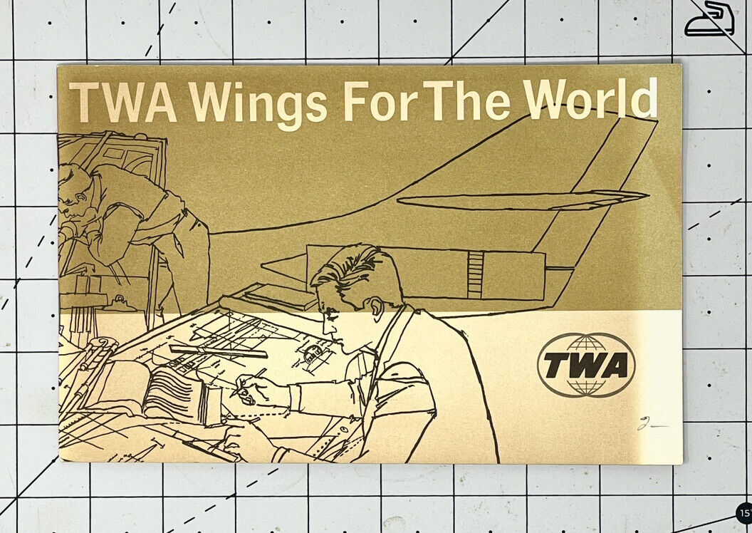 TWA Wings for the World Booklet TWA Airlines 1964