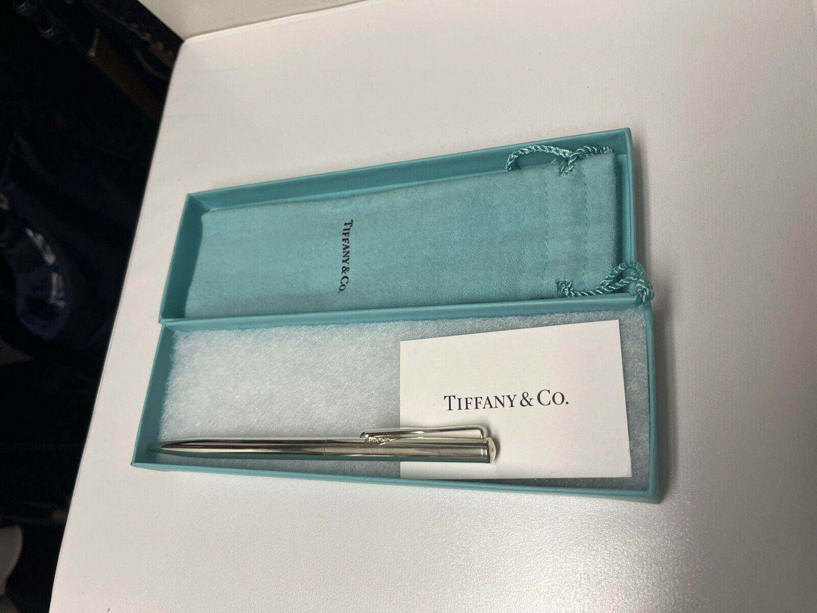 New In Box Tiffany & Co. Sterling Silver Elsa Peretti Ballpoint Pen