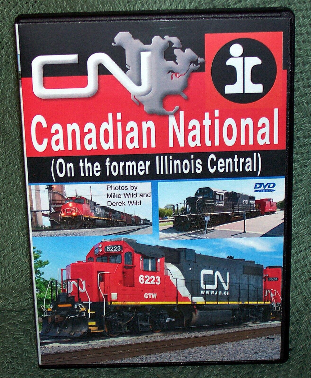 20385 TRAIN VIDEO DVD CANADIAN NATIONAL CN ON FORMER ILLINOIS CENTRAL