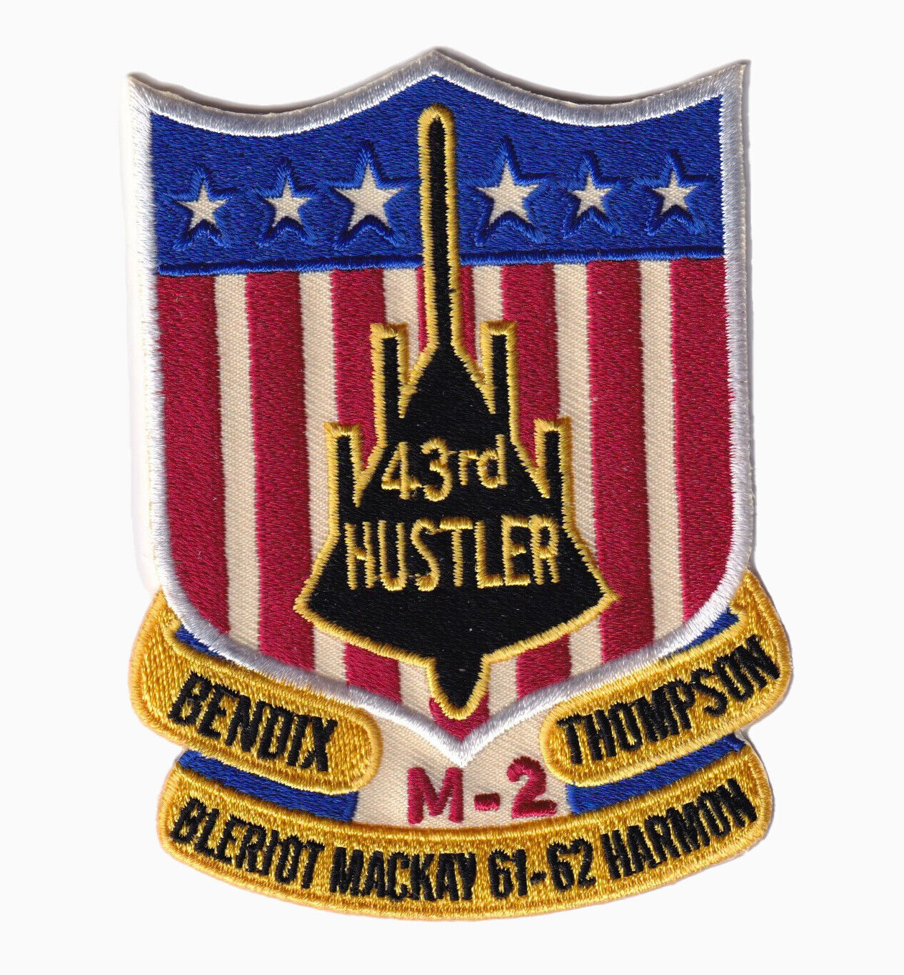 43rd Bombardment Wing B-58 Hustler Patch – Sew On, 4\