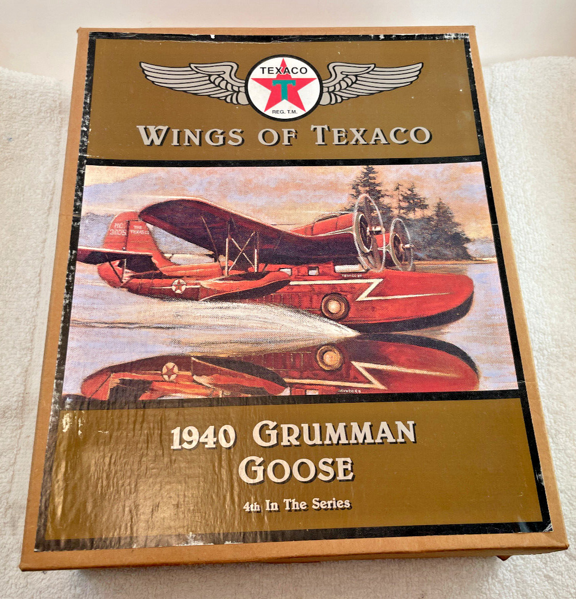 VTG Wings of Texaco 1940 Grumman Goose Diecast Airplane Coin Bank New in Box