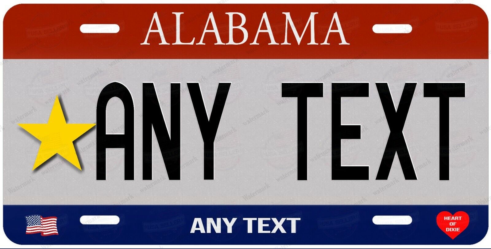 Any State Any Text Vintage License Plate Tag Personalized Auto Car Bicycle ATV 