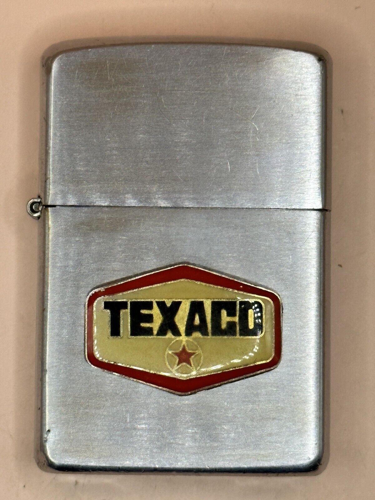 Vintage 1964 Texaco Oil Company Emblem Chrome Zippo Lighter