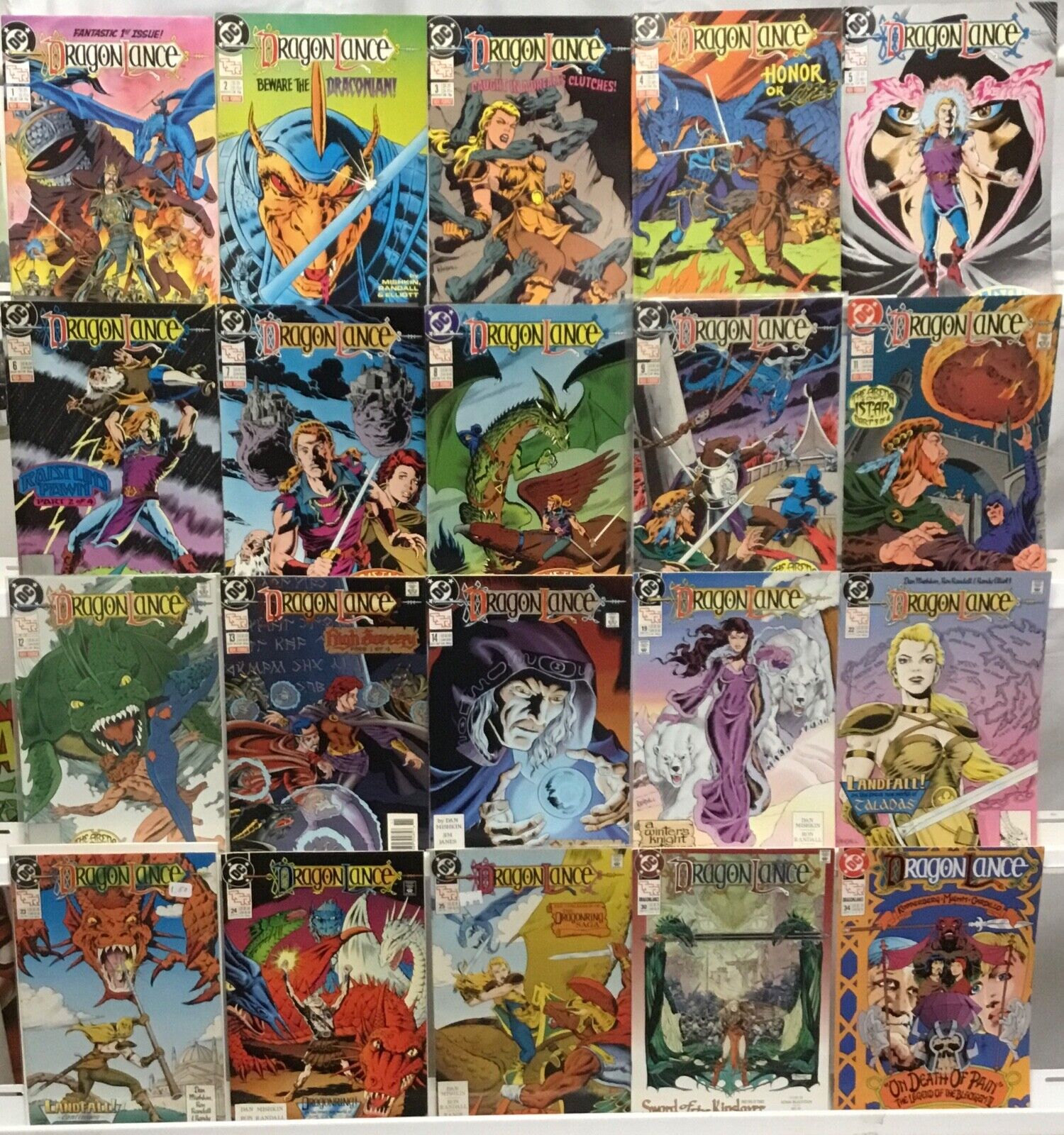 DC Comics - Dragonlance - Comic Book Lot of 20 Issues 1988