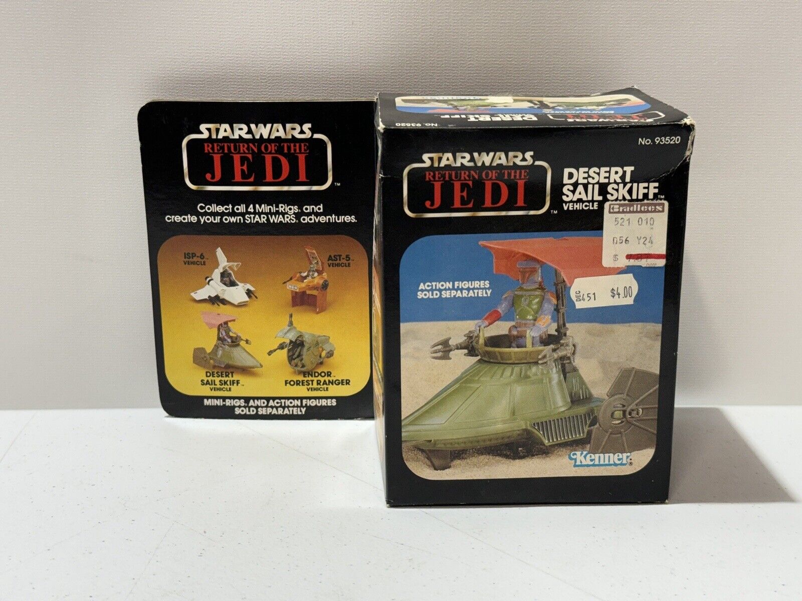 Vintage STAR WARS 1983 ROTJ Desert Sail Skiff Mini-Rig Kenner Jedi New in Box