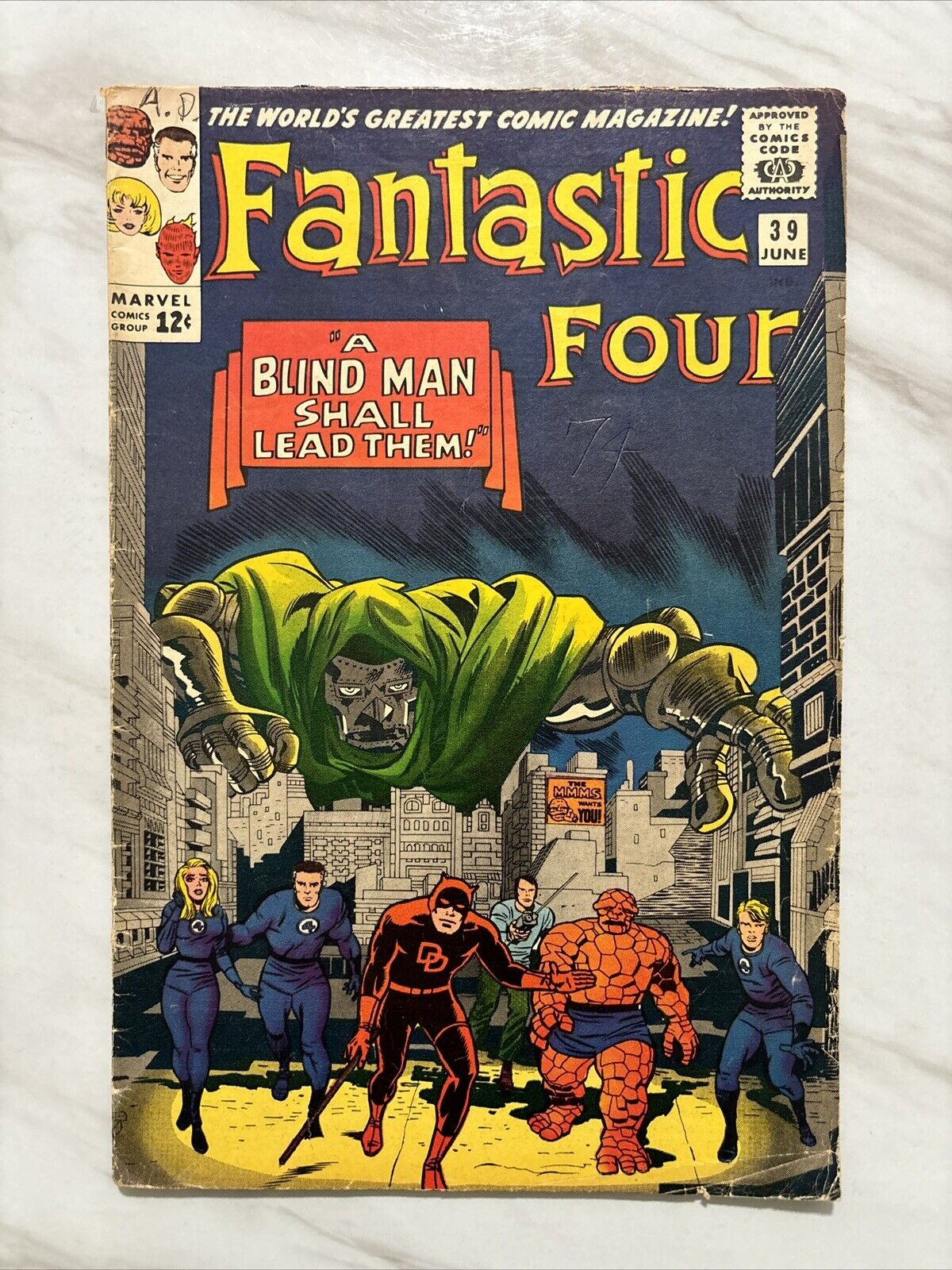 Fantastic Four #39 (1965) VG+ Early FF • Classic Dr. Doom Cover Marvel Comics