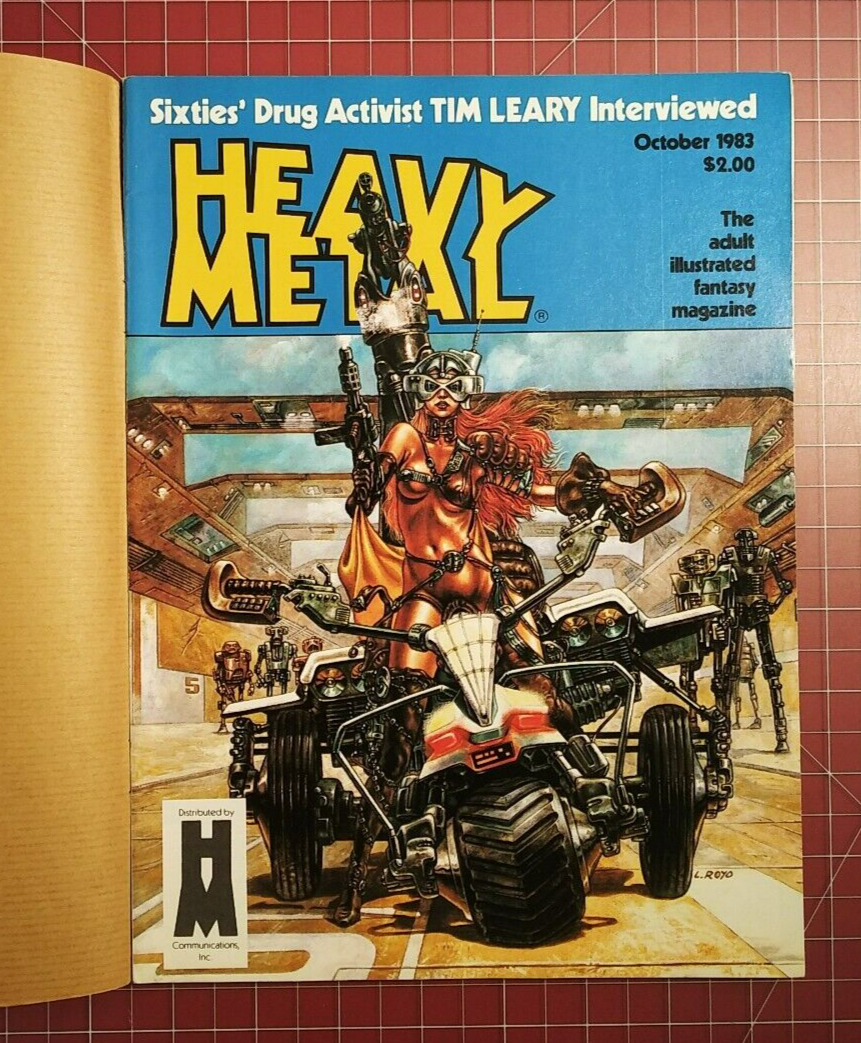 Heavy Metal - October 1983 - Original Mailing Cover - Adult Magazine